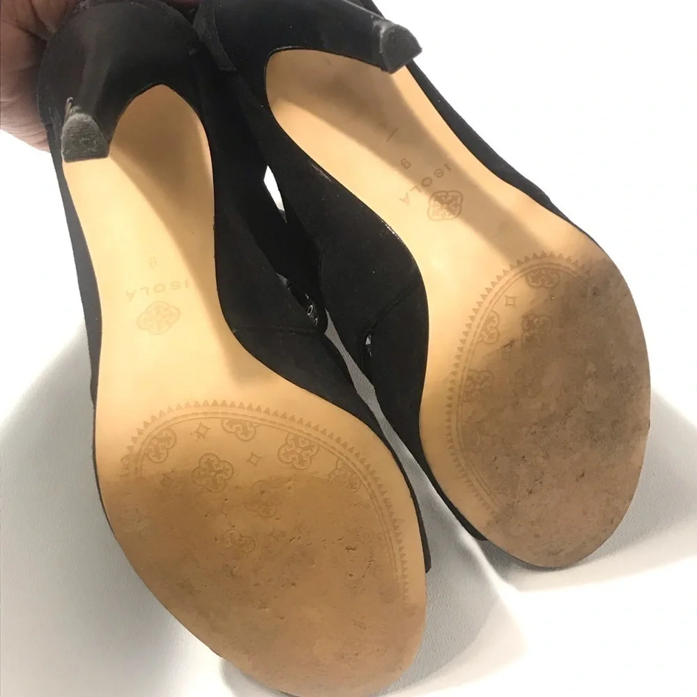 ISOLA Leather Cage Peep Toe Heels